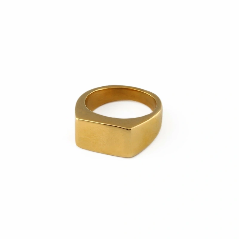 Chunky Signet Ring – Gold