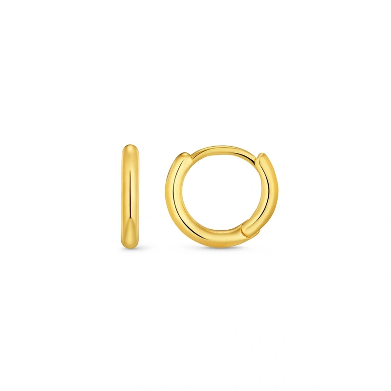 Mini Micro Hoop Earrings – Gold